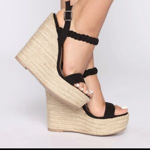 Fashion Nova Keep Holding On Wedge
